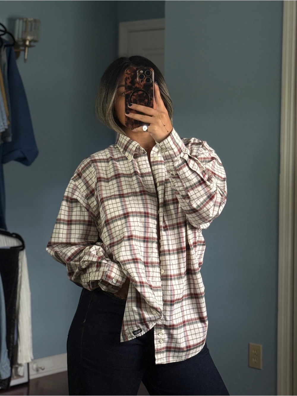 dockers plaid button down